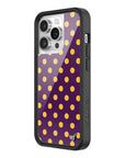 Wildflower iPhone case 14 Pro Polka Dot | Purple and Yellow Cute