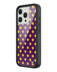 Wildflower iPhone case 16 Pro Polka Dot | Purple and Yellow Cute