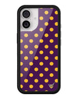 Wildflower iPhone case 17 Polka Dot | Purple and Yellow Cute