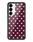 Wildflower Galaxy S25 case Plus Polka Dot Purple and Yellow Cute