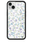 Wildflower Lilac And Blue Floral iPhone 14 Plus Case