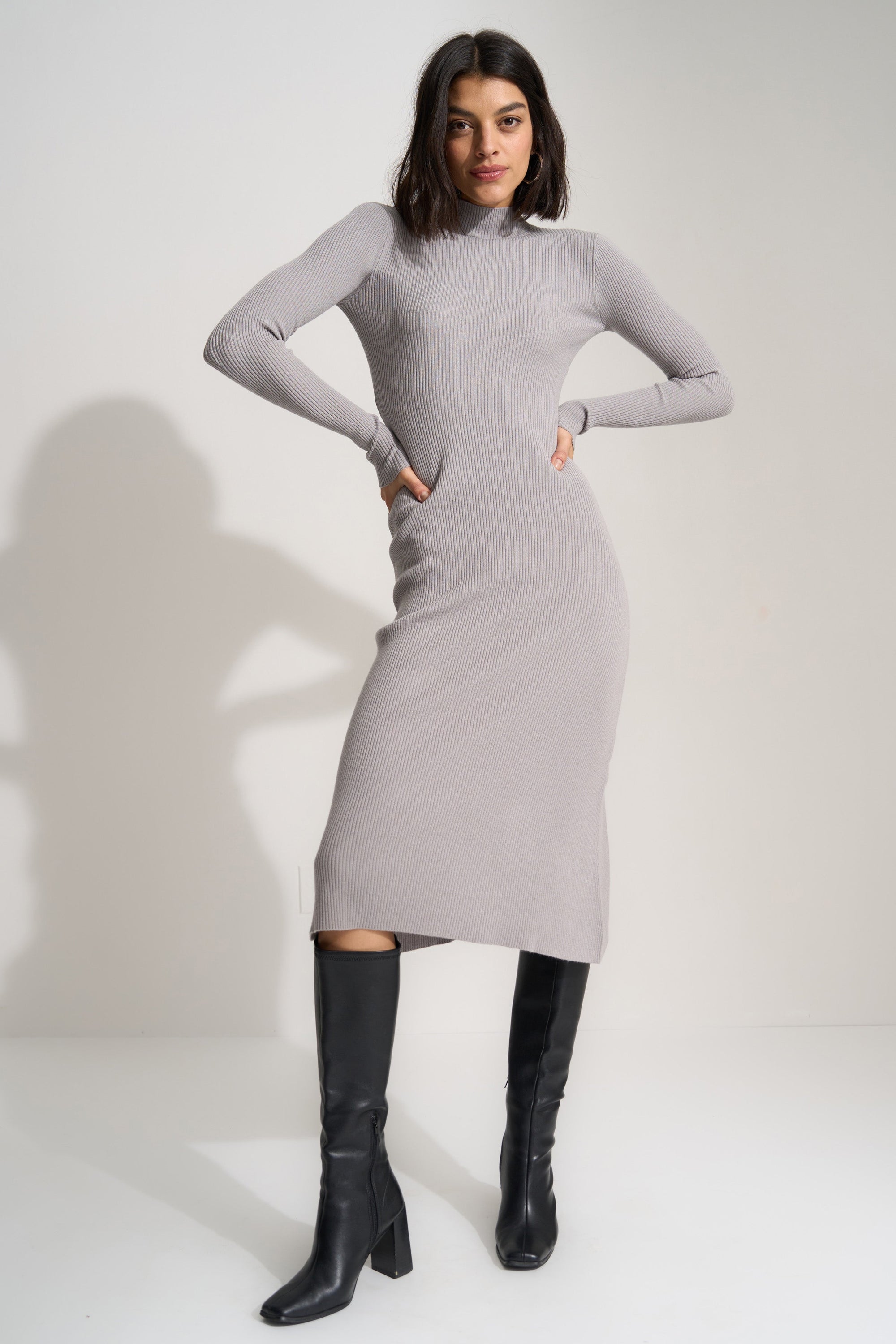 Callahan Knitwear - Leesa Midi - Grey -