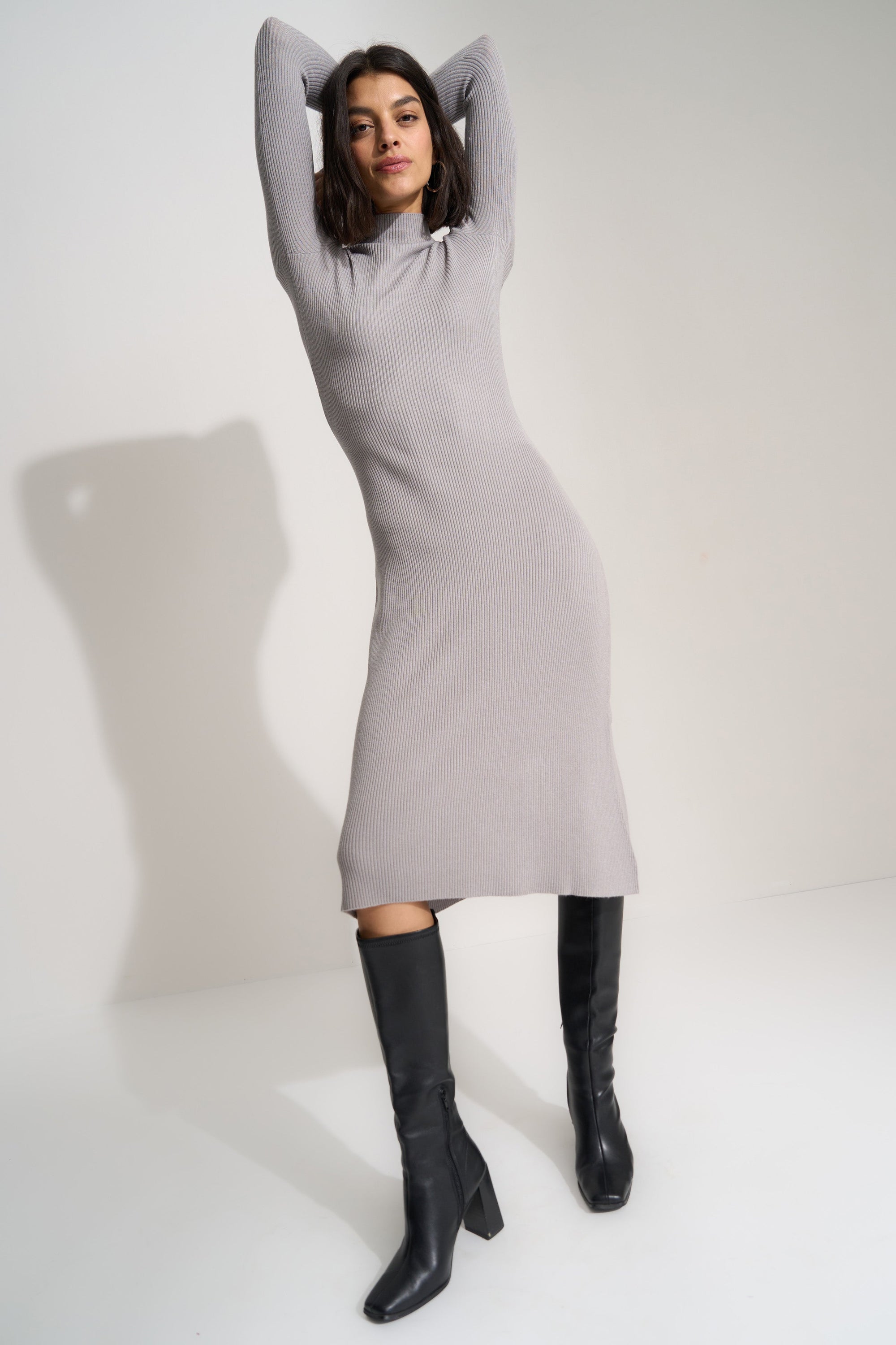 Callahan Knitwear - Leesa Midi - Grey -