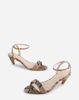 Intentionally Blank - Liani Heeled Sandal - BROWN SNAKE