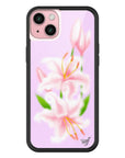 Wildflower iPhone case 15 Plus Sweet Lily Lilac Cute