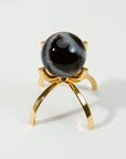 Luna Norte - Eye Of the Beholder Gemstone Sphere On Stand Set - Sardonyx