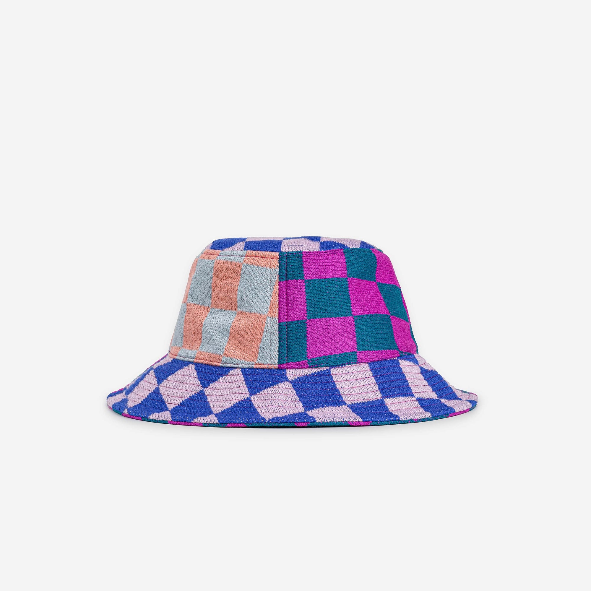 Verloop - Checkerboard Patchwork Bucket Hat -