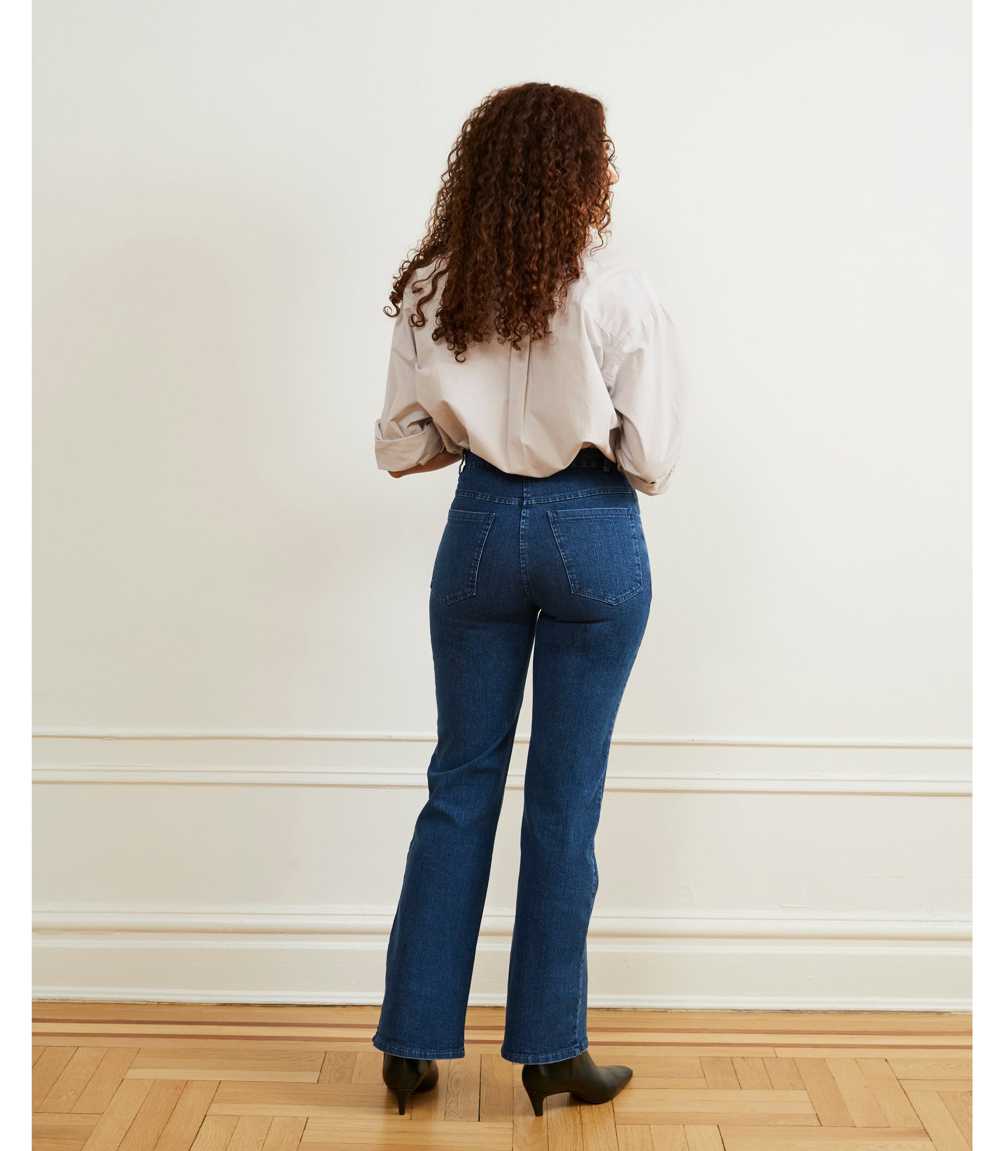 Loup - Marie Flare Leg Jeans - Dark Indigo -