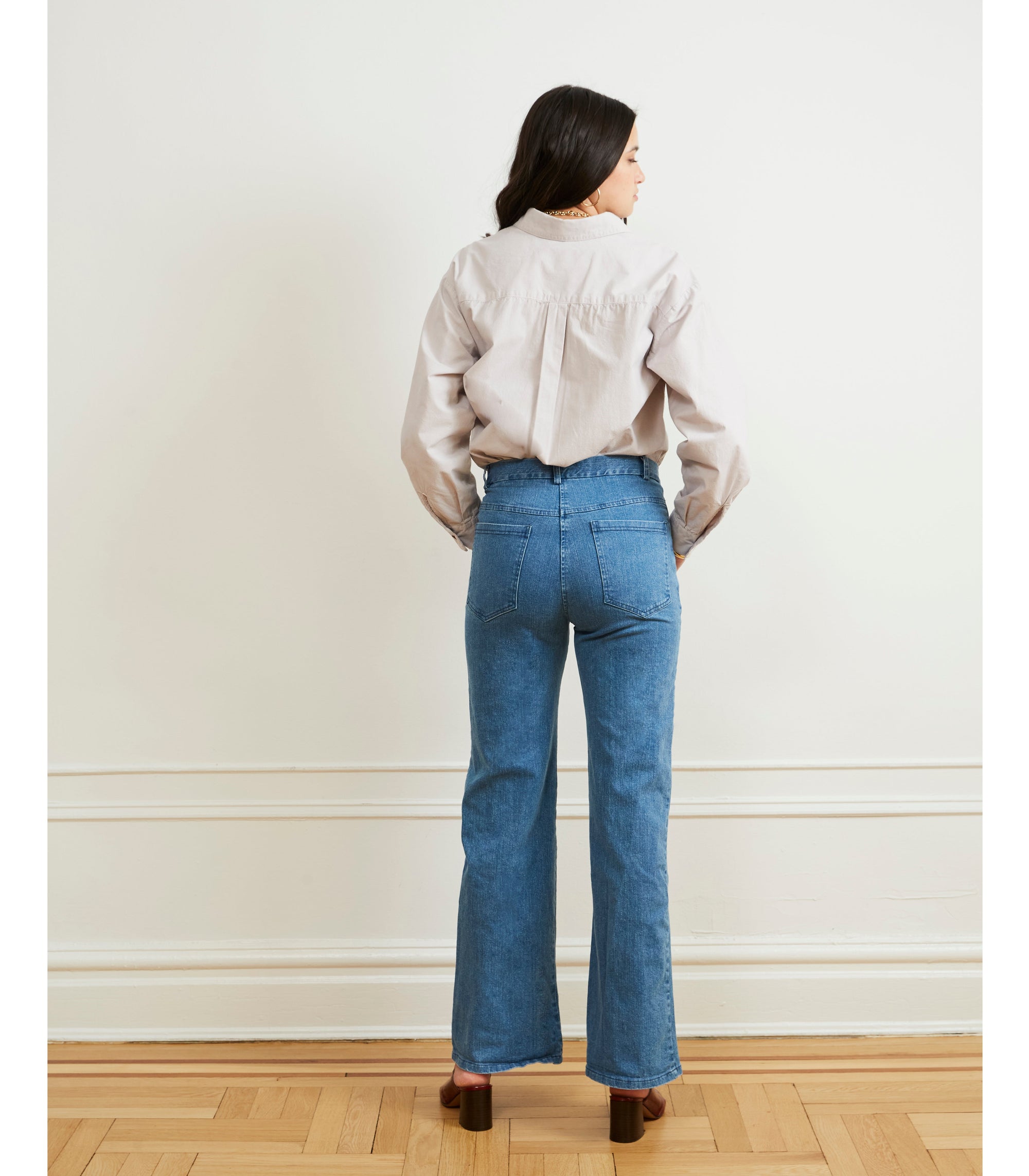 Loup - Marie Flare Leg Jeans - Light Indigo -