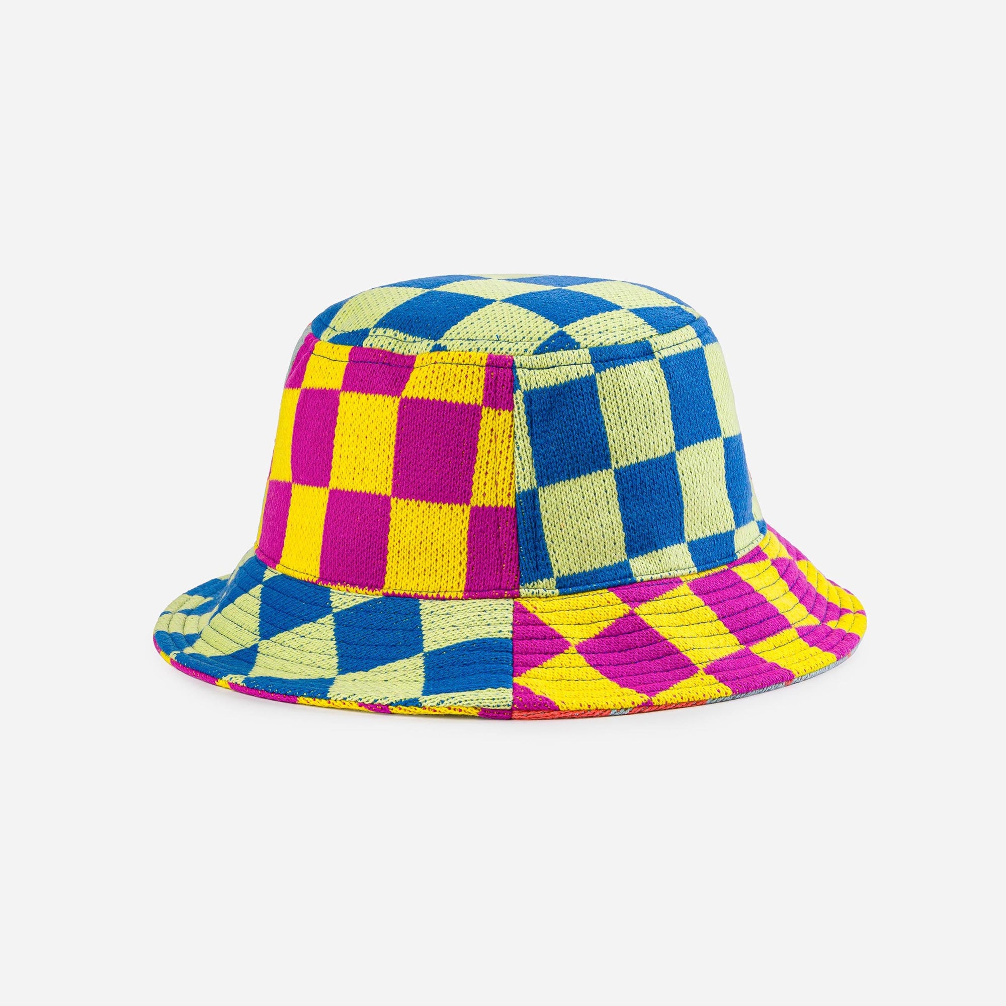 Verloop - Checkerboard Patchwork Bucket Hat -