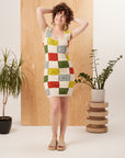 Known Supply - Lottie Dress - Bright Checker -