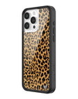 Wildflower iPhone case 15 Pro Max Meow Leopard Black Tan 2
