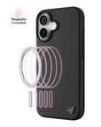 Wildflower - MagSafe - Black iPhone Case -
