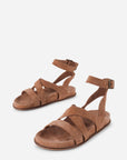 Intentionally Blank - Myko Ankle Strap Flat Sandal - TAUPE SUEDE
