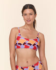 Andie Swim - The Maui Bikini Top - Mod Geo -