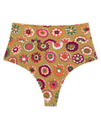 Montce - Mazzy Floral Added Coverage High Rise Bikini Bottom -