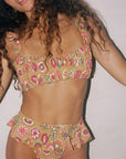 Montce - Mazzy Floral Victoria Bikini Top -