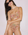 Montce - Mazzy Floral Victoria Bikini Top -