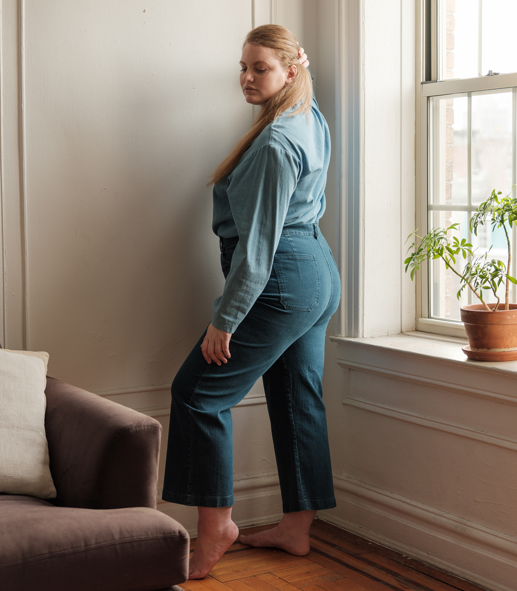 Loup - Parker Straight Leg Jeans - Washed Indigo -