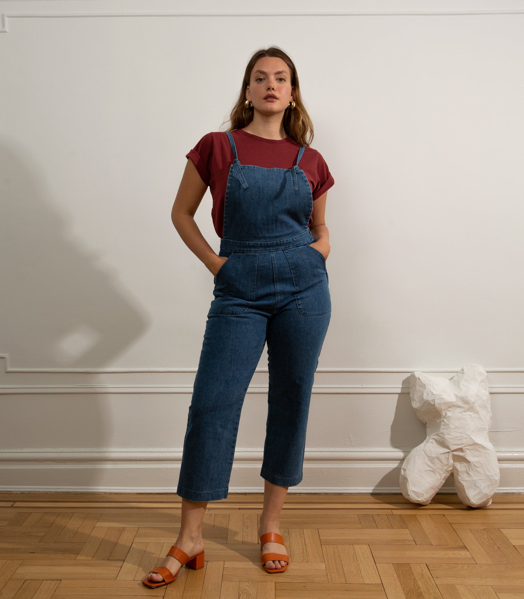 Loup - Knot Overalls - Washed Indigo -
