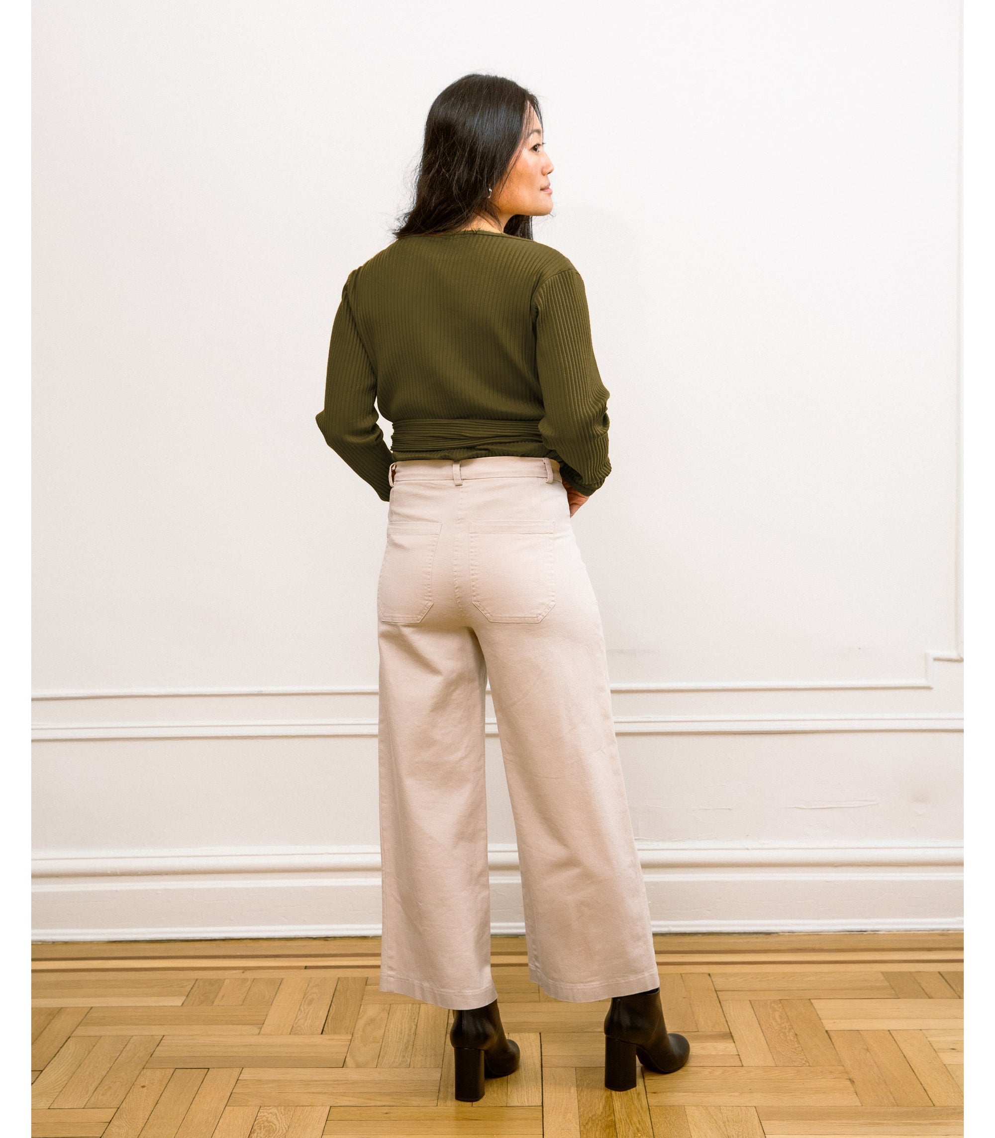 Loup - Simone Wide Crop Pants - Sand -