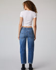 Edyson - Jack High Rise Curved Straight Jeans - Medium Bayshore -