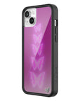 Wildflower iPhone case 14 Plus Neon Butterfly Plum Pink Cute