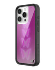 Wildflower iPhone case 15 Pro Neon Butterfly Plum Pink Cute