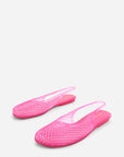 Intentionally Blank - Nessa Jelly Slingback Ballet Flat - BUBBLEGUM PVC