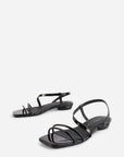 Intentionally Blank - Nonfiction Flat Sandal - BLACK PATENT