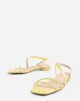 Intentionally Blank - Nonfiction Flat Sandal - LEMON PATENT