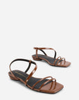 Intentionally Blank - Nonfiction Flat Sandal - MOCHA PATENT
