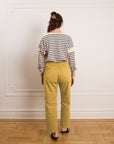 Amelia Barrel Leg Pants - Burnt Khaki