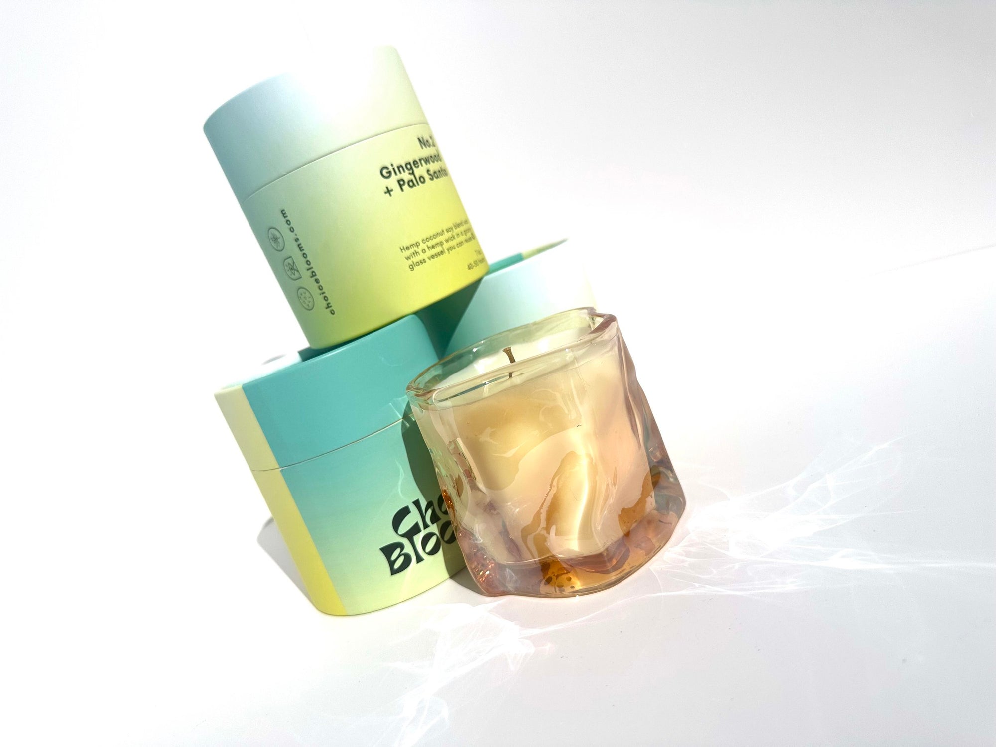 Choice Blooms - No. 2 Gingerwood + Palo Santo Candle -