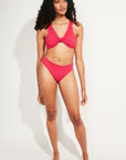 Nomads Swimwear - Playa Swim Top - Raspberry -