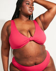 Nomads Swimwear - Playa Swim Top - Raspberry -