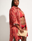 Nomads Swimwear - Sol Button-Up Shirt Dress - Iguana -