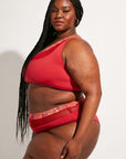 Nomads Swimwear - Bay Top II - Iguana/Merlot -