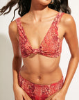 Nomads Swimwear - Playa Bottom - Iguana/Merlot -