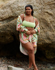 Nomads Swimwear - Sol Button-Up Shirt Dress - Birds of Paradise -
