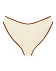 Montce - Oat Terracotta Binded Added Coverage Lulu Bikini Bottom -