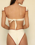 Montce - Oat Terracotta Binded Paula Bikini Bottom -