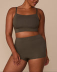 Harper Wilde - Cloud Cotton Highwaist Boyshort - Olive -
