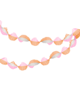 Meri Meri - Peach & Pink Stitched Streamer -