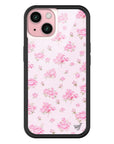 Wildflower iPhone case 15 Forget Me Not Floral Pink Cute