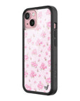 Wildflower iPhone case 15 Forget Me Not Floral Pink Cute