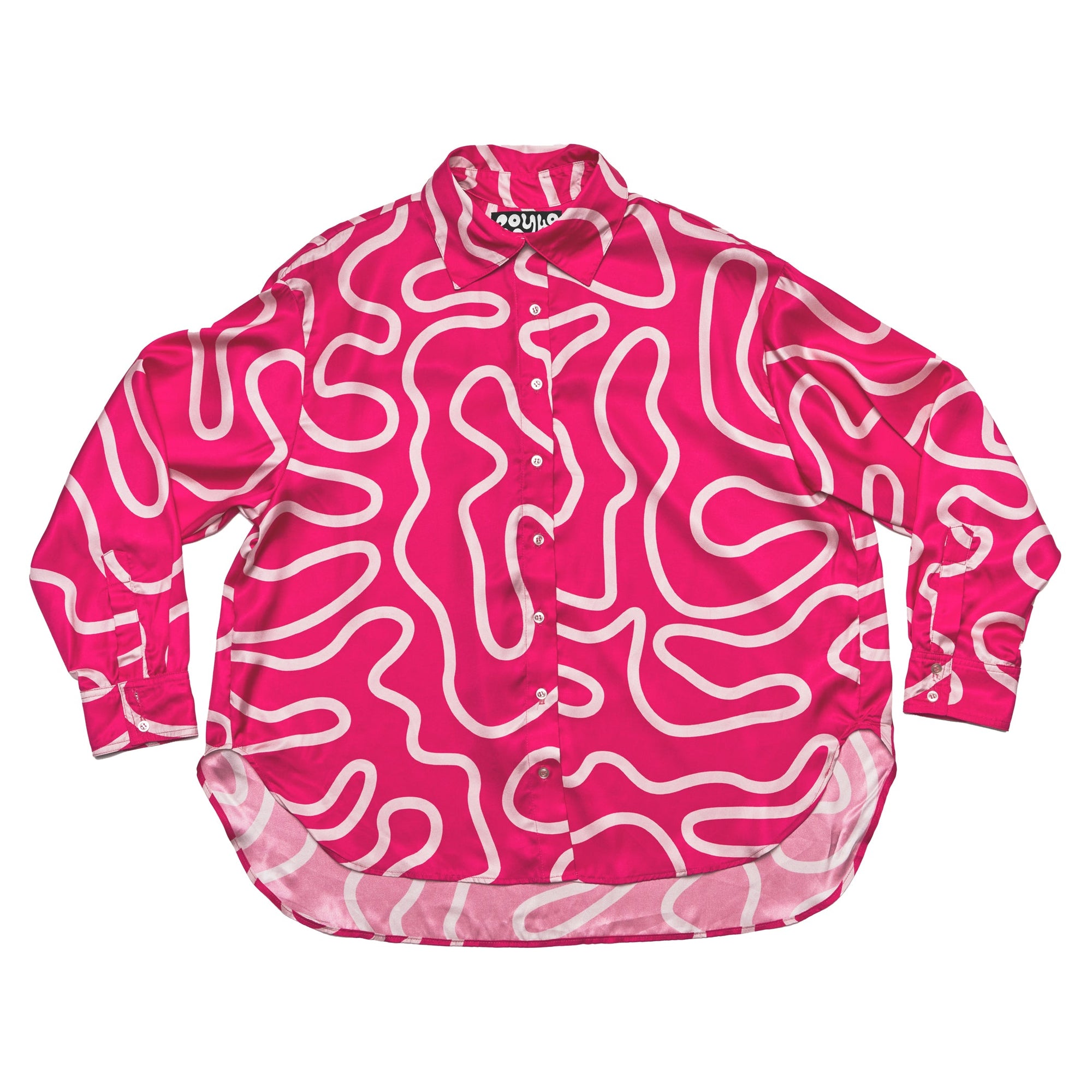 Boyko - Blake Blouse - Hot Pink Squiggle -