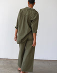 The Poplin Boxer Pant - Olive