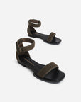 Intentionally Blank - Potz Mesh Flat Sandal - HUNTER MESH
