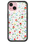 Wildflower iPhone case 15 Prairie Floral Flowers Red Cute